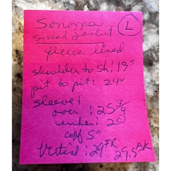 Sonoma Goods For Life Men's L Half-Zip Tan Heather Pullover Sweater Fleece Inter - Picture 11 of 11